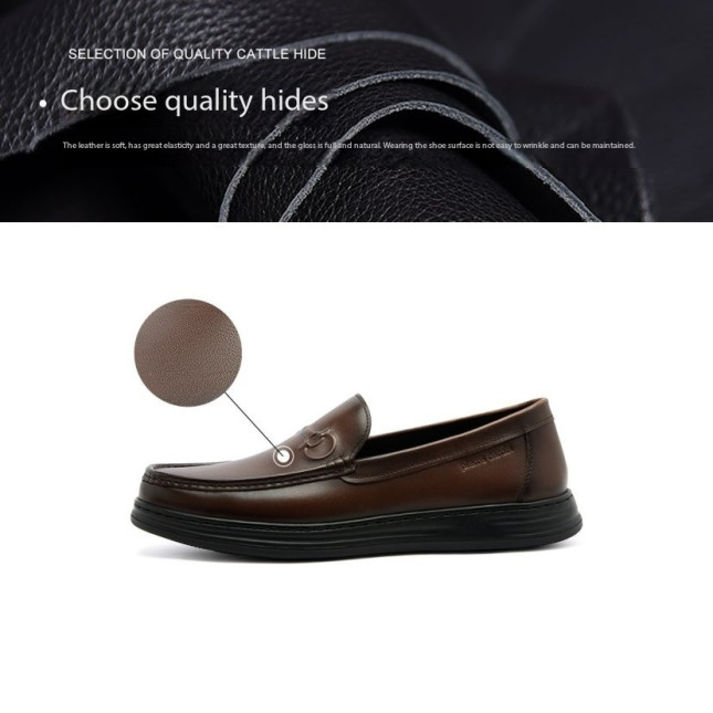 Pierre Cardin Men's Leather Business Loafers Y21G199H